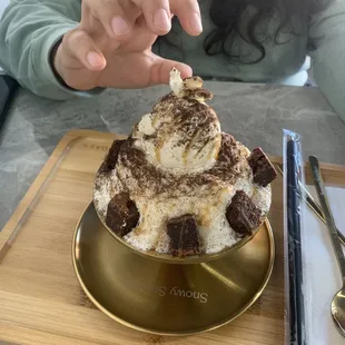 Brownie bingsu
