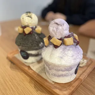 Taro &amp; black sesame