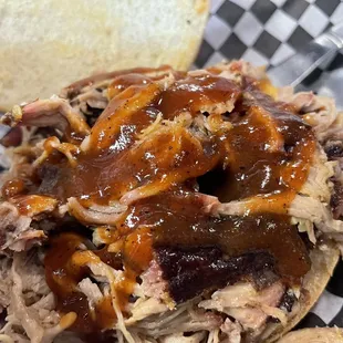 Pulled pork sandwich