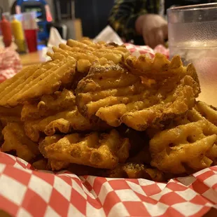 Family size fries to share