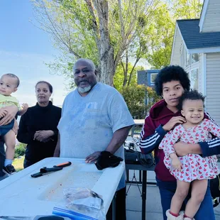 My family enjoying snug harbor