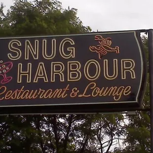 a restaurant and lounge sign