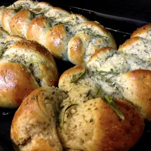 Our rosemary braided bread