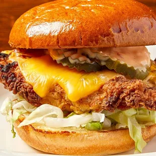 a fried chicken sandwich