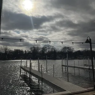 My lunch view!  Cloudy day but the sun was trying to make it through!