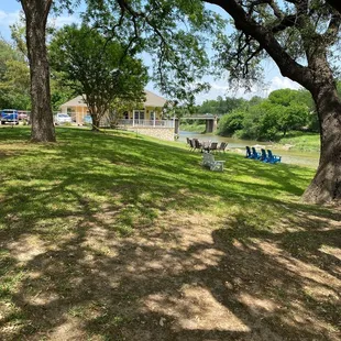 a picnic area in a park