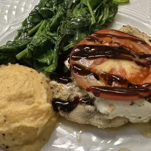 Caprese chicken entree