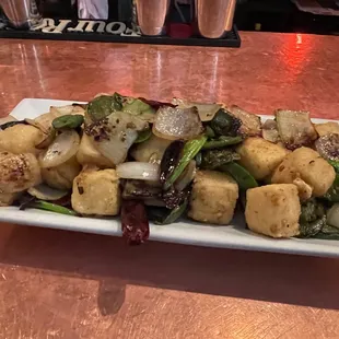 Extra veggie extra crisp pee tofu