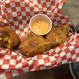 Chopped Cheese Fish Egg Rolls with Shrimp