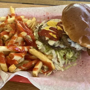 So-Cal Supreme Burger with fries