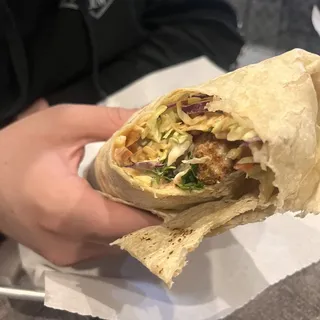 Battered Fish Burrito