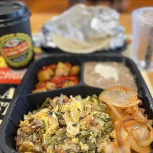 Nopaalitos con Huevos for the breakfast win! Such flavor and fresh ingredients. I ask for uncooked onions in my eggs plus grilled onions.