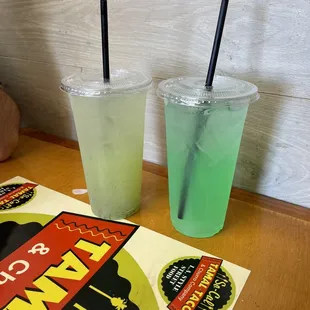 Pepino piña agua fresca &amp; limón agua fresca