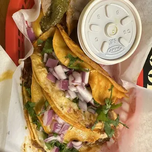 2 Quesa birria tacos