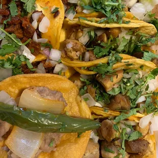 Chicken and Al Pastor Tacos