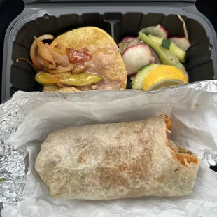 Usually I get the Birrira tacos and it hits the spot but this is the burrito