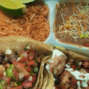 Combo 2 Shrimp Taco Carnitas Taco