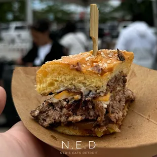 Brisket Truffle Burger Sample (Burger Battle Detroit 2024)