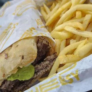 Philly Mignon with fries... You&apos;re looking at a $20 meal.