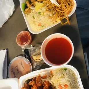 34. Sweet and Sour Pork 52. Orange Chicken lunch special