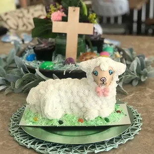 Lamb cake.