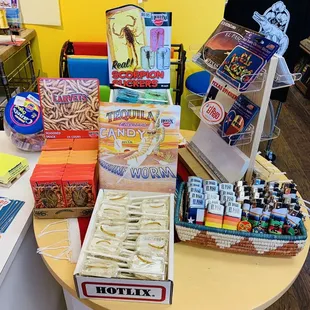 Cool gadgets and yummy snacks/candies :) !