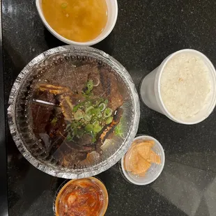 LA Galbi to go! Almost as good as sitting down!