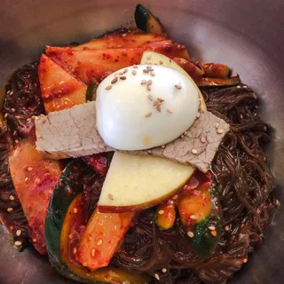 Spicy Cold Buckwheat Noodle with Chili Sauce - Mixed