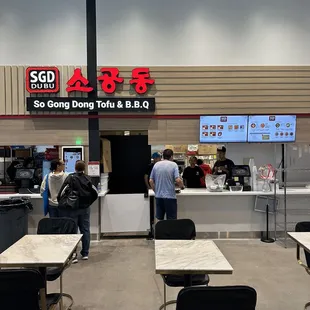 customers at the counter