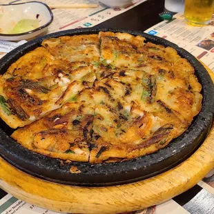 Seafood pancake