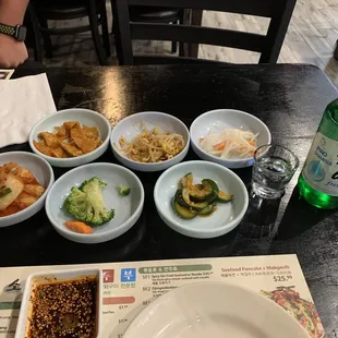 Side dishes and soju