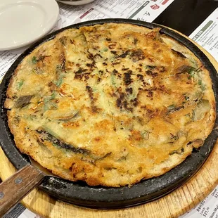 Seafood pancake