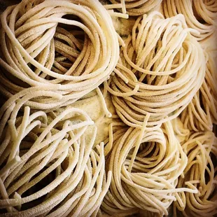 a pile of noodles