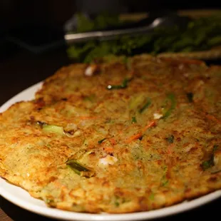 a plate of food on a table