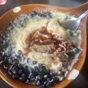 Raspberry bean dip