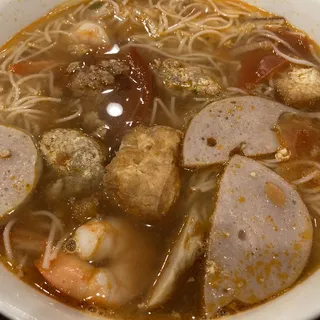 NS06. Tomato Crabpaste Noodle Soup / / Bn riu