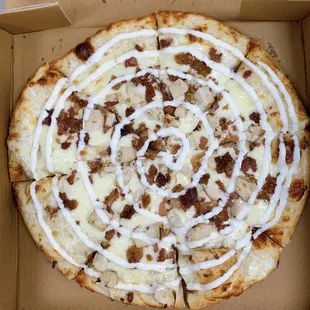 Chicken Bacon Ranch Pizza