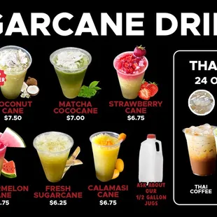 Our cane drinks