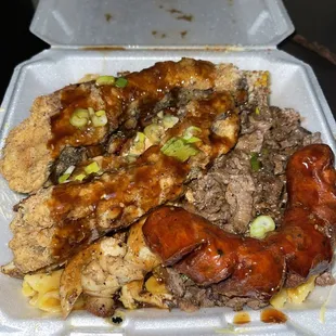 4 Meats and 2 Sides BBQ Plate