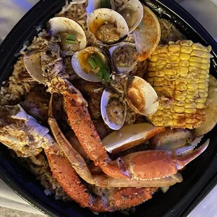 a seafood platter