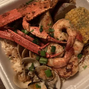 3 choice plate with that bomb rice!