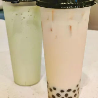 Honey Green Milk Tea