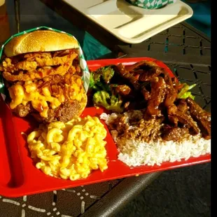 The yummy burger over 1&amp;1/2 lb of perfection