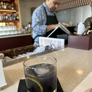 Our favorite bartender and my favorite cocktail