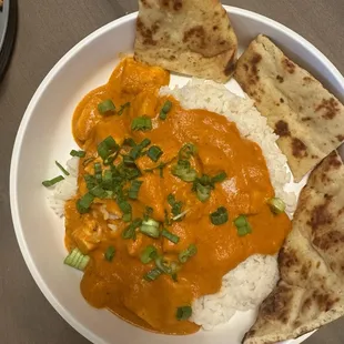 Chicken curry bowl