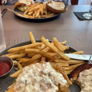 fish, seafood, fish and chips, food