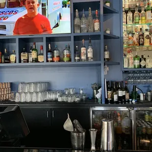 The bar area
