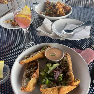 philly cheesesteak egg rolls