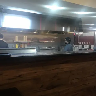 sushi and sashimi, interior