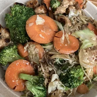 Teriyaki bowl with veggies